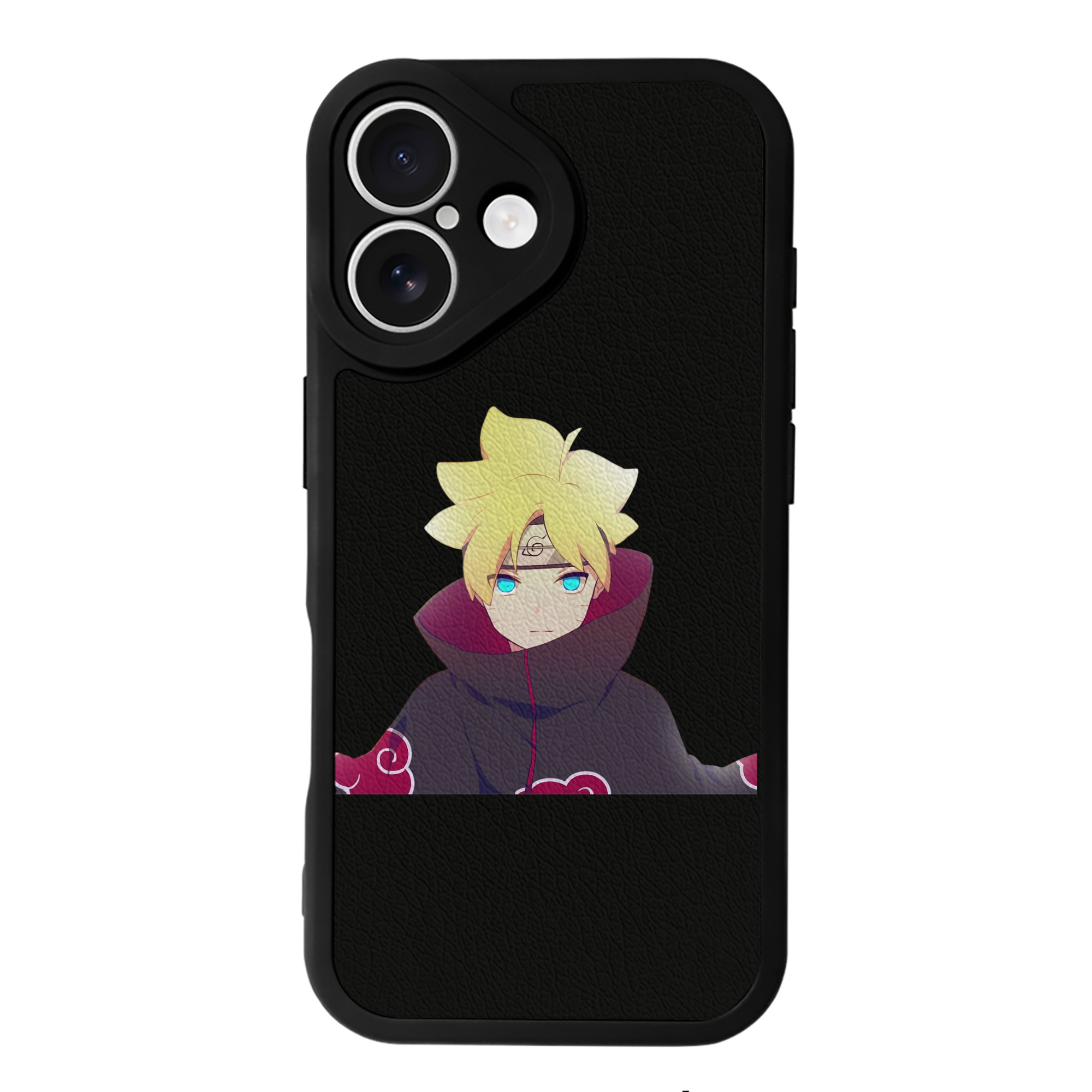（画像用） NARUTO -ナルト- うずまき ボルト Uzumaki Boruto 【iPhone 16シリーズ対応】シリコンスマホケース（レザー調） 材質：シリコン